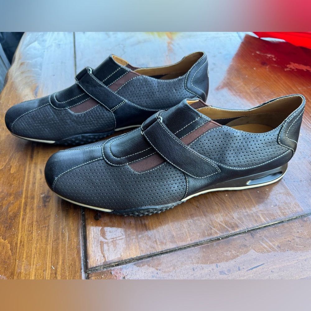 Cole Haan Black and Brown Leather Sneakers
